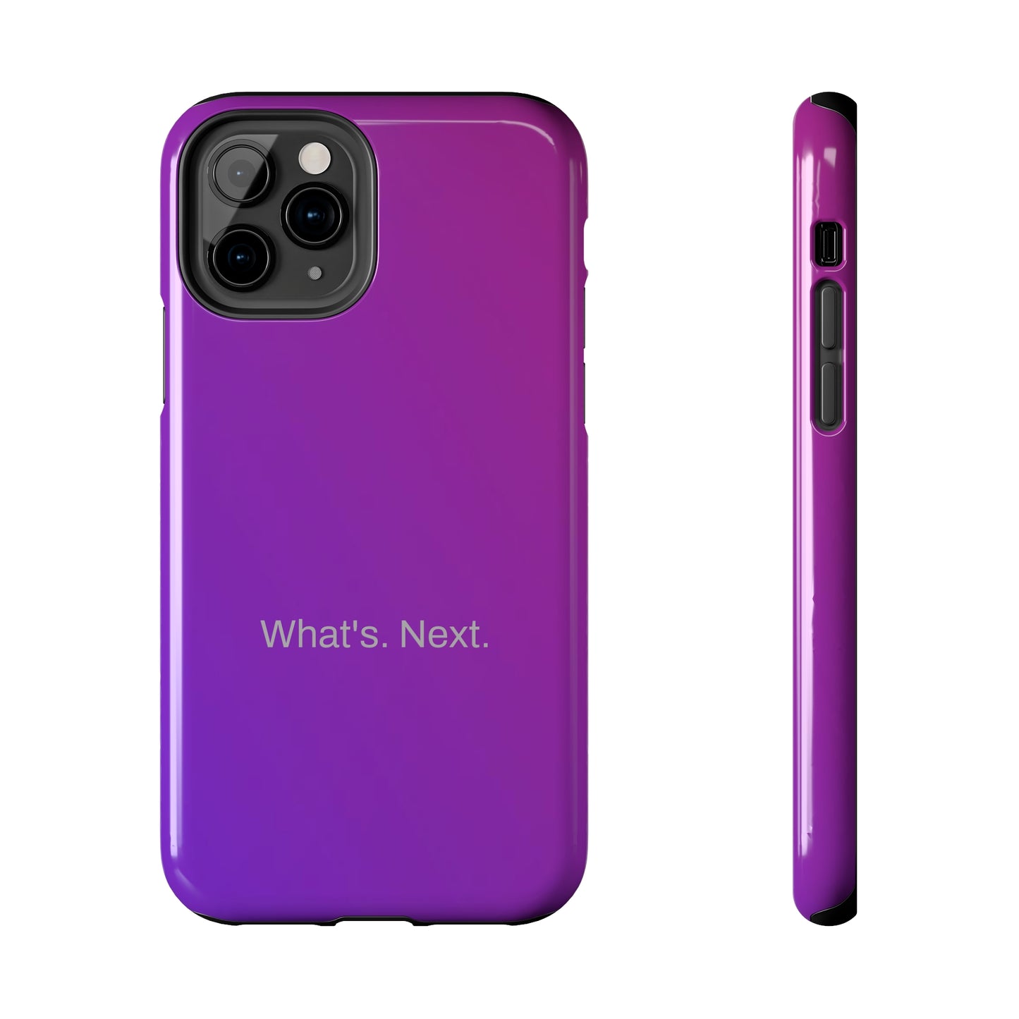 What's. Next. / Purple Fuchsia iPhone Case