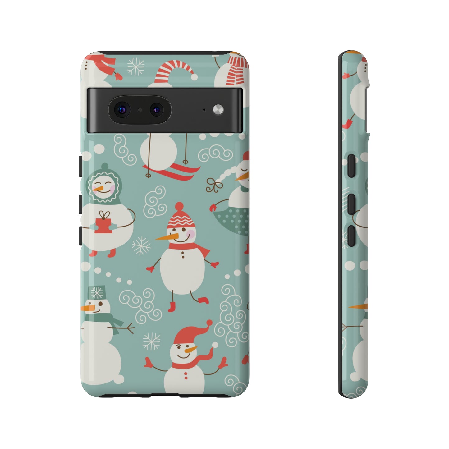 Cute Christmas Snowmen / Google Pixel Case