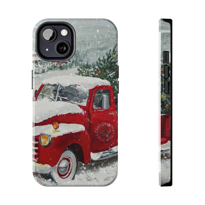 Vintage Christmas Red Truck / iPhone Case