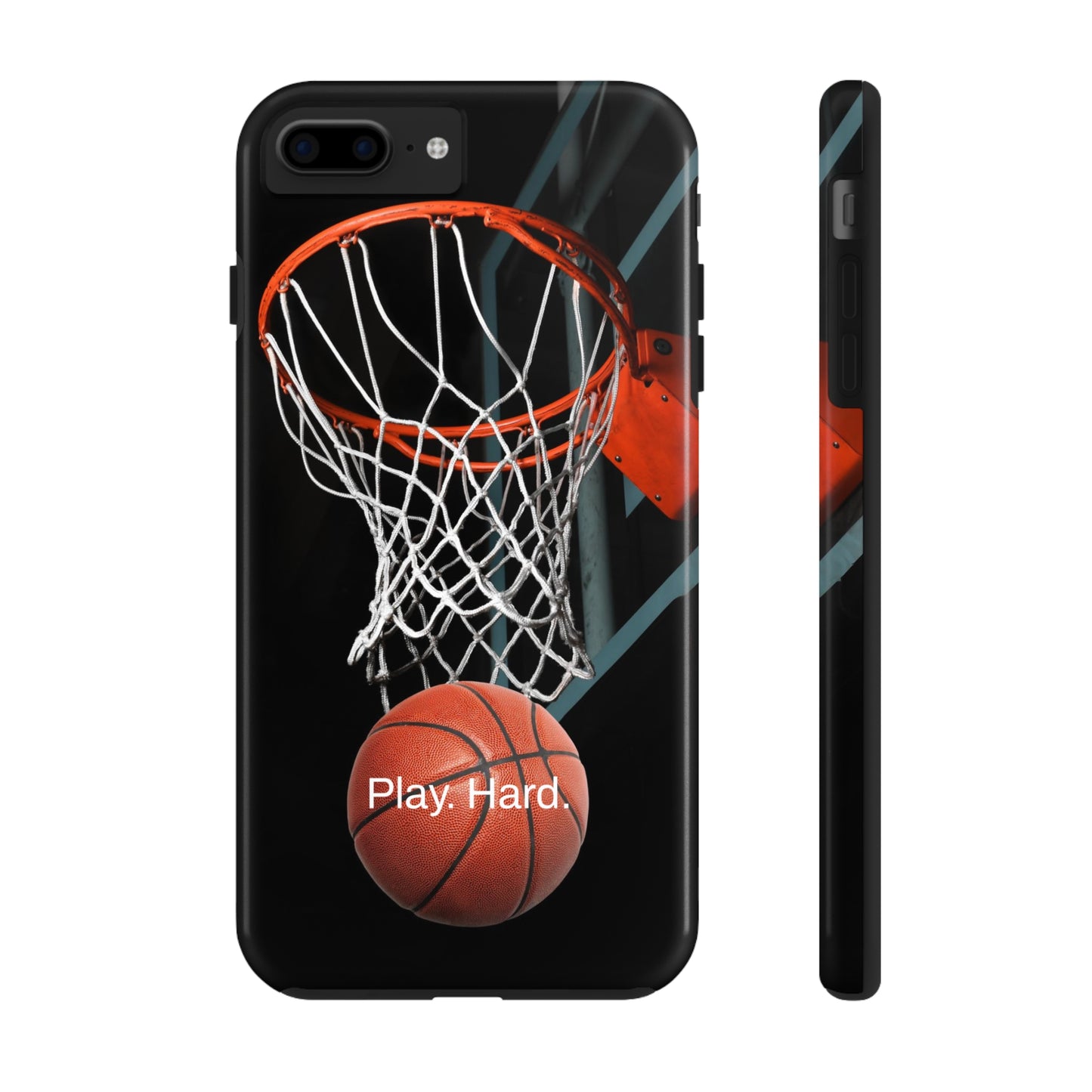 Play. Hard. / Basketball iPhone Case