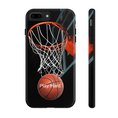 Play. Hard. / Basketball iPhone Case