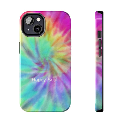 Happy. Soul. / Vibrant Tie Dye iPhone Case