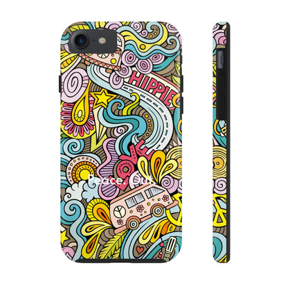 Peace. Out. / Hippie Love iPhone Case