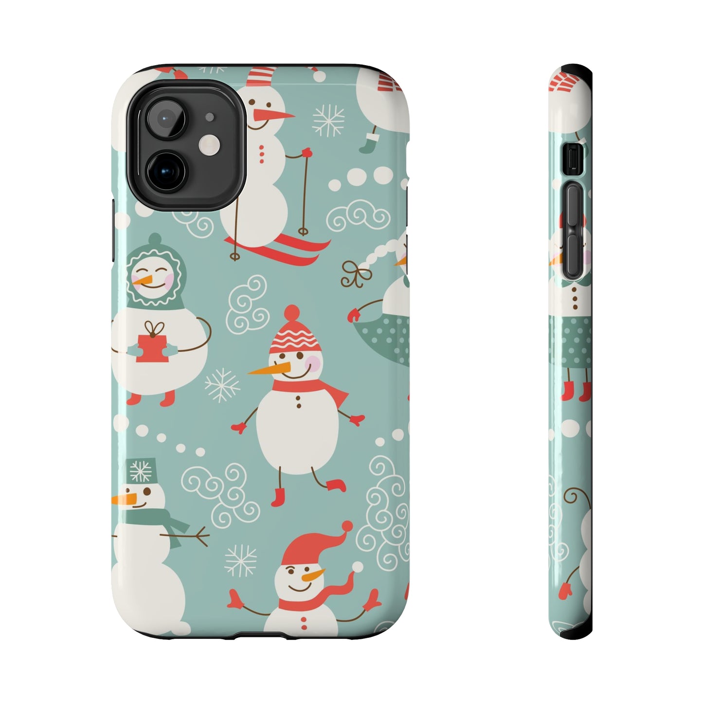 Cute Christmas Snowman / iPhone Case