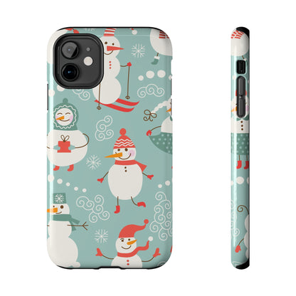 Cute Christmas Snowman / iPhone Case