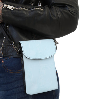 Light Blue Watercolor Crossbody Phone Bag