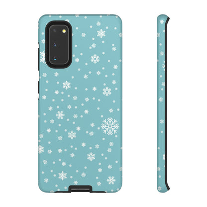 Christmas Snowflakes On Blue / Samsung Case