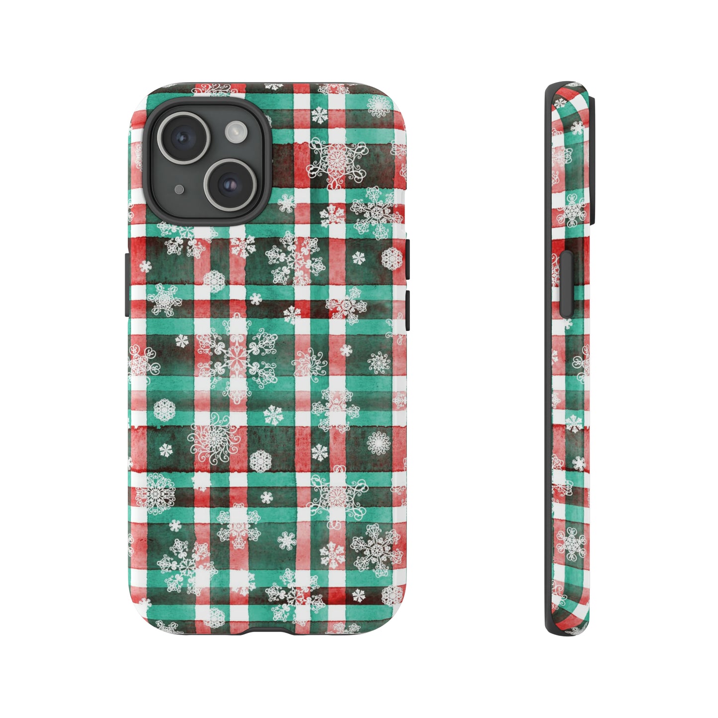 iPhone 15 Series Christmas Plaid / Tough Case