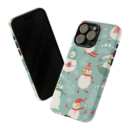 iPhone 15 Series Cute Christmas Snowman / Tough Case