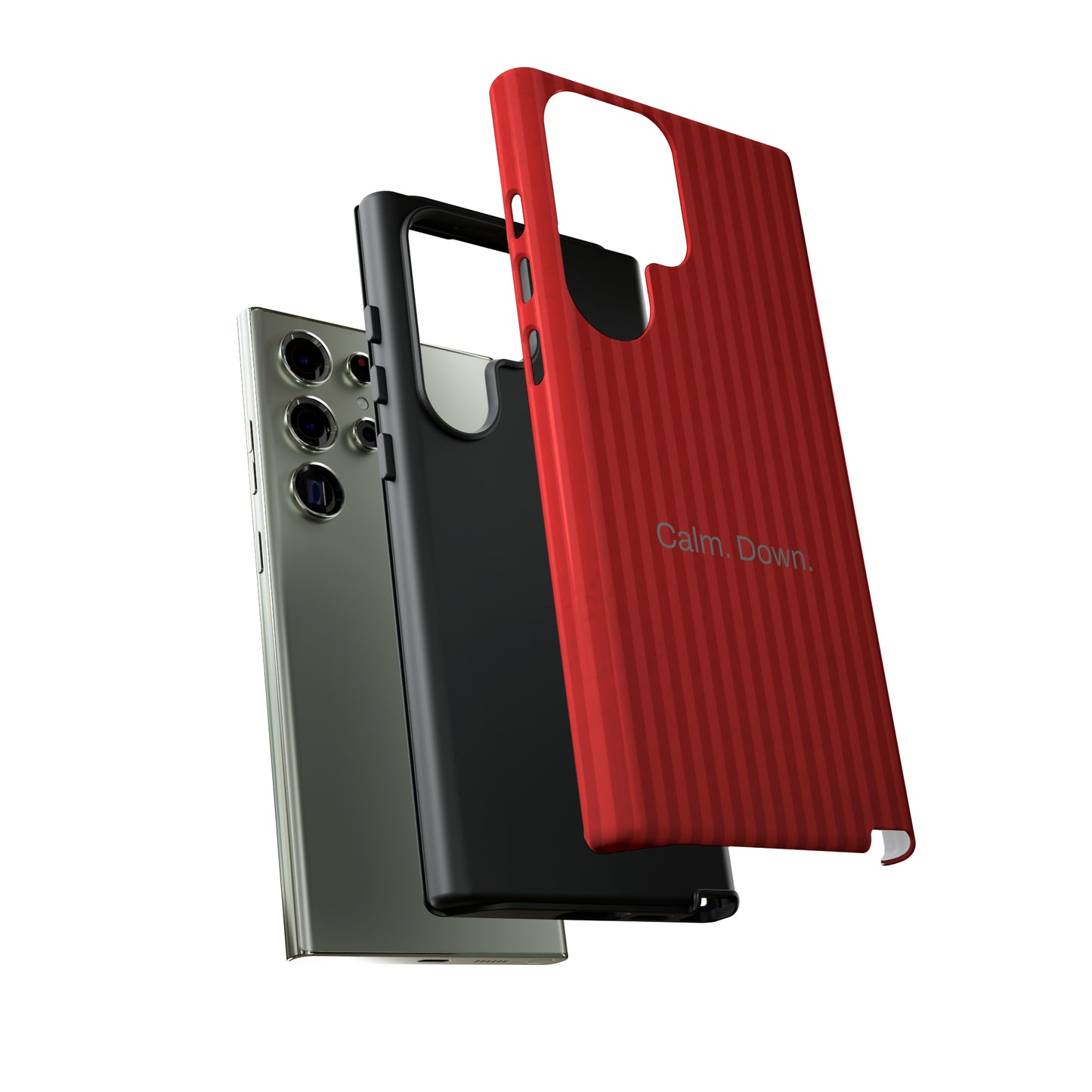 Calm. Down. / Stripe Red Samsung Case