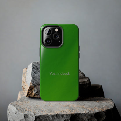 Yes. Indeed. / Green & Fresh iPhone Case