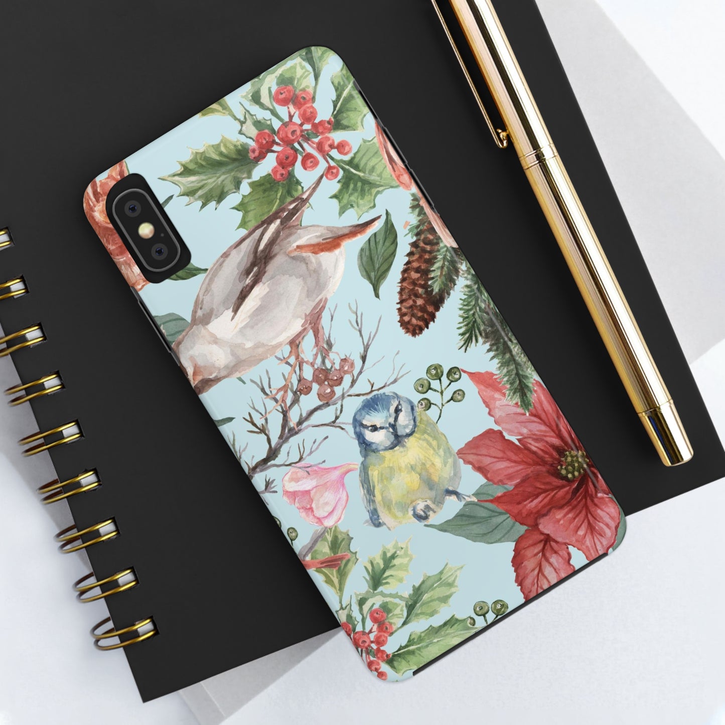 Holiday Christmas Birds / iPhone Case