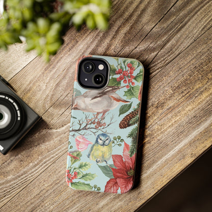 Holiday Christmas Birds / iPhone Case