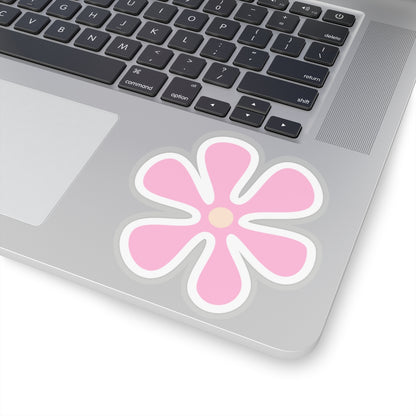 Cute Retro Pink Flower Sticker - Kiss-Cut Sticker (2)