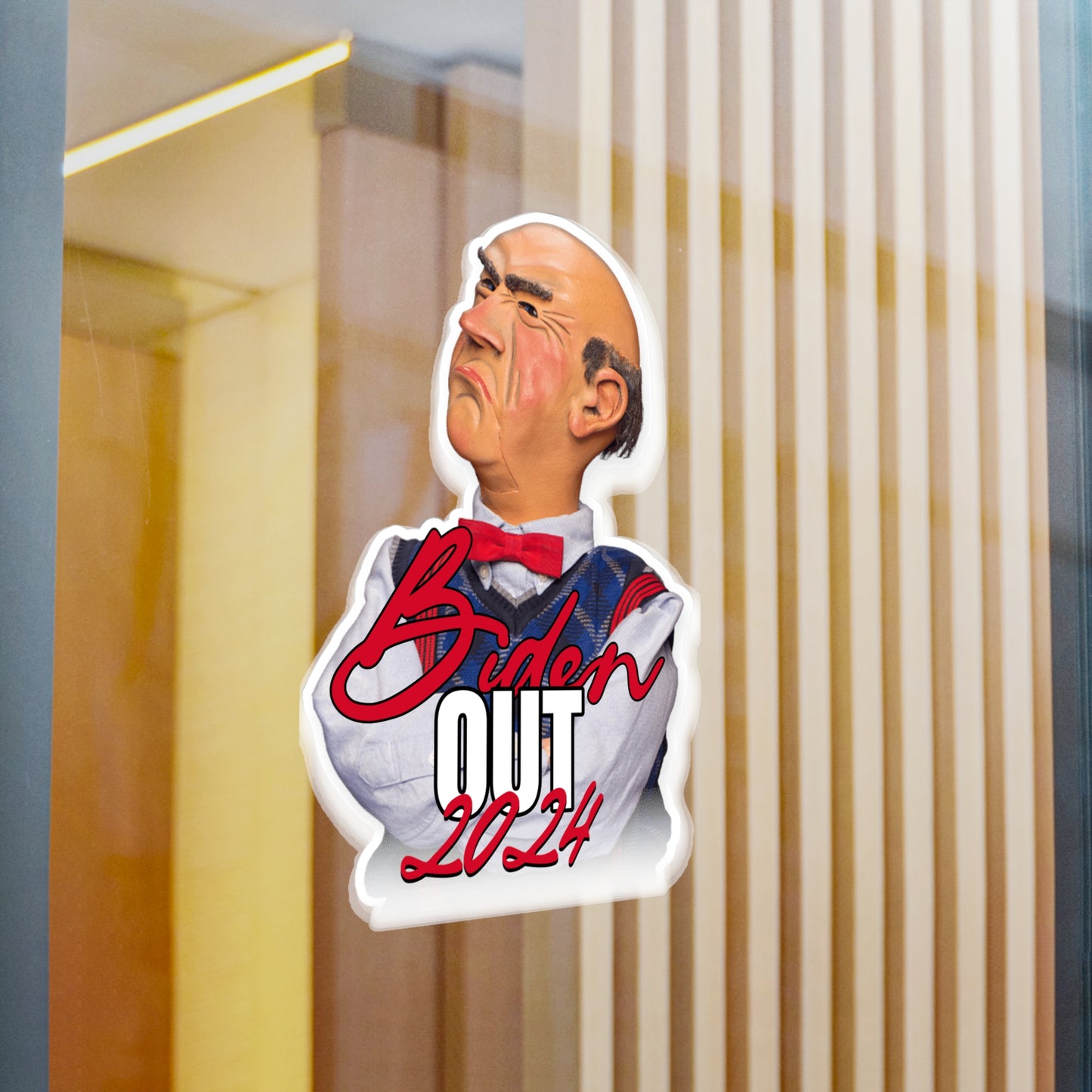 Biden Decal, Biden Out 2024 Presidential Election Sticker, Funny Biden Decal