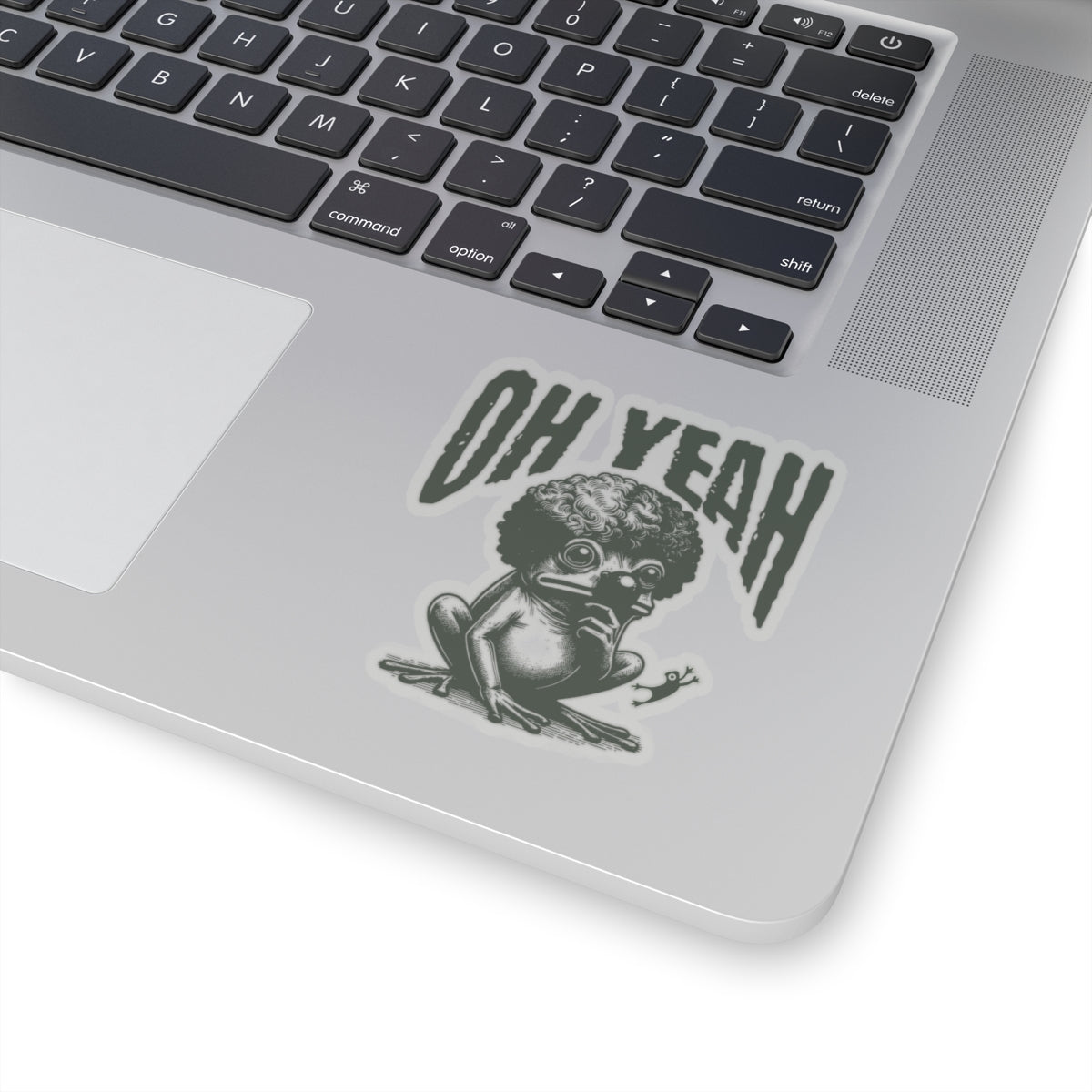 Funny Frog Meme Sticker | Oh Yeah Frog Meme | Laptop Sticker