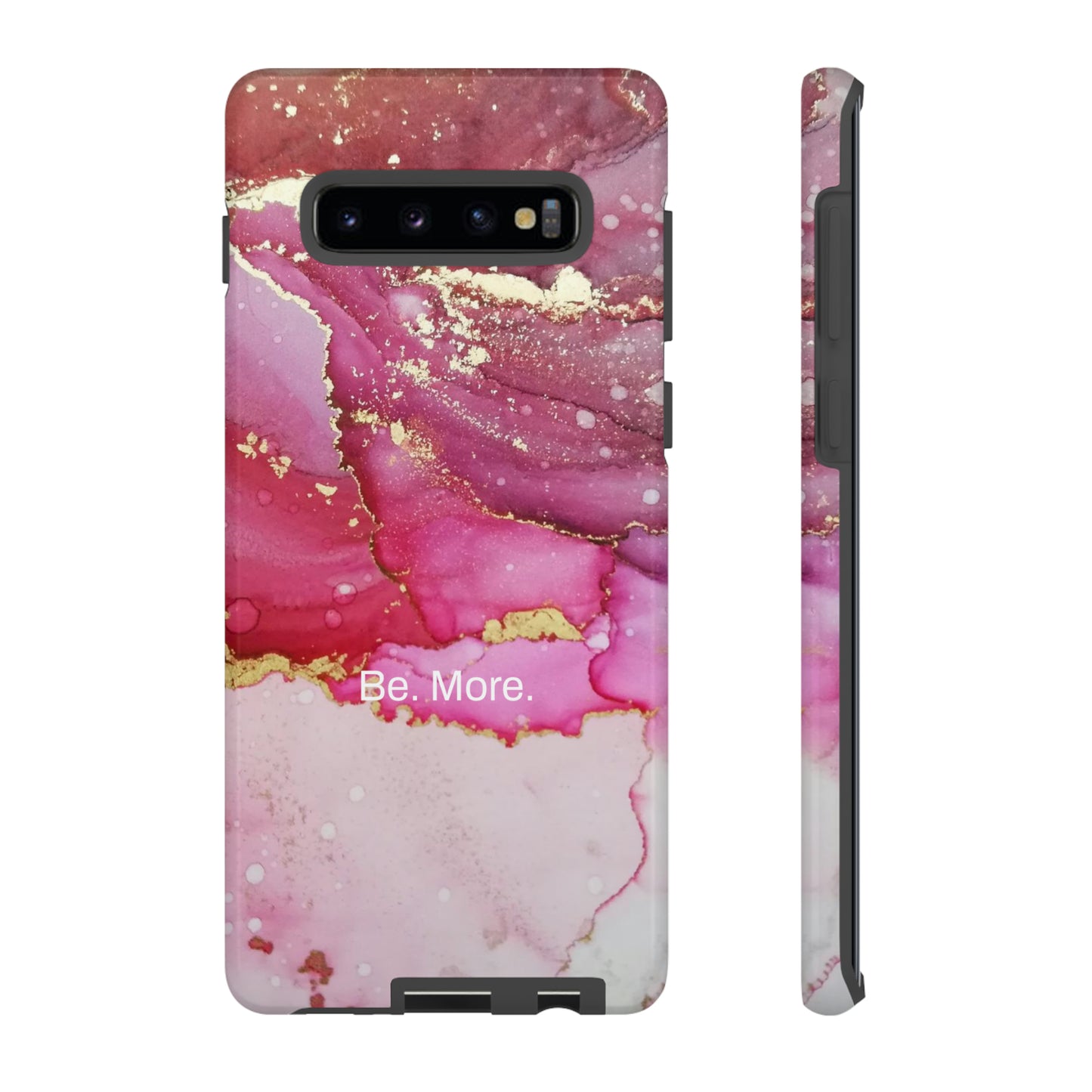 Be. More. / Pink Water Color Marble Samsung Case