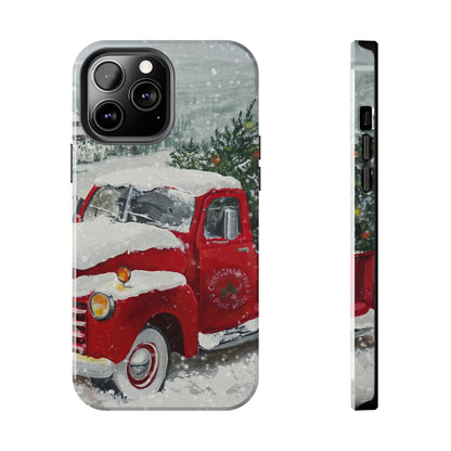 Vintage Christmas Red Truck / iPhone Case