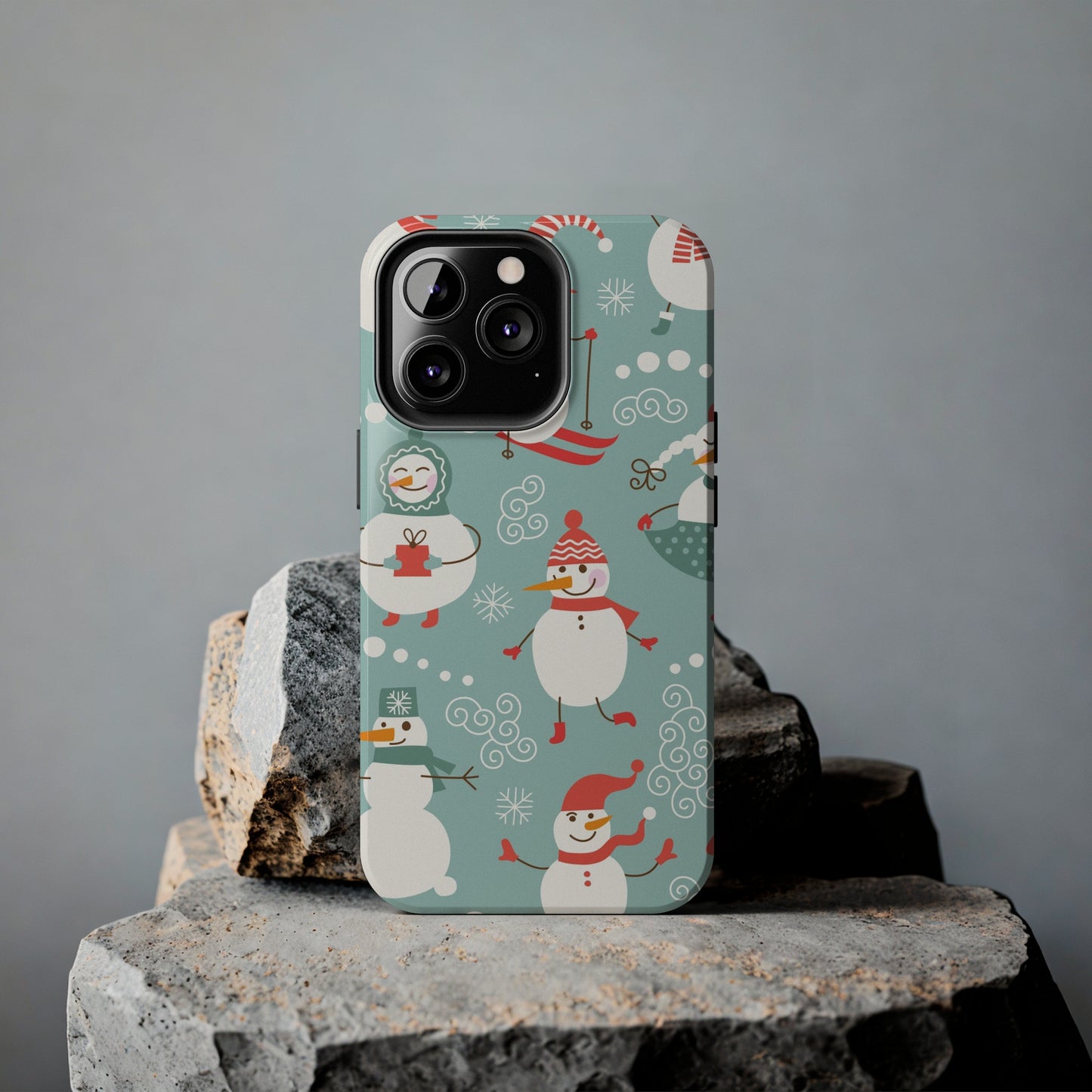 Cute Christmas Snowman / iPhone Case