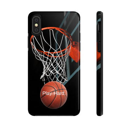 Play. Hard. / Basketball iPhone Case