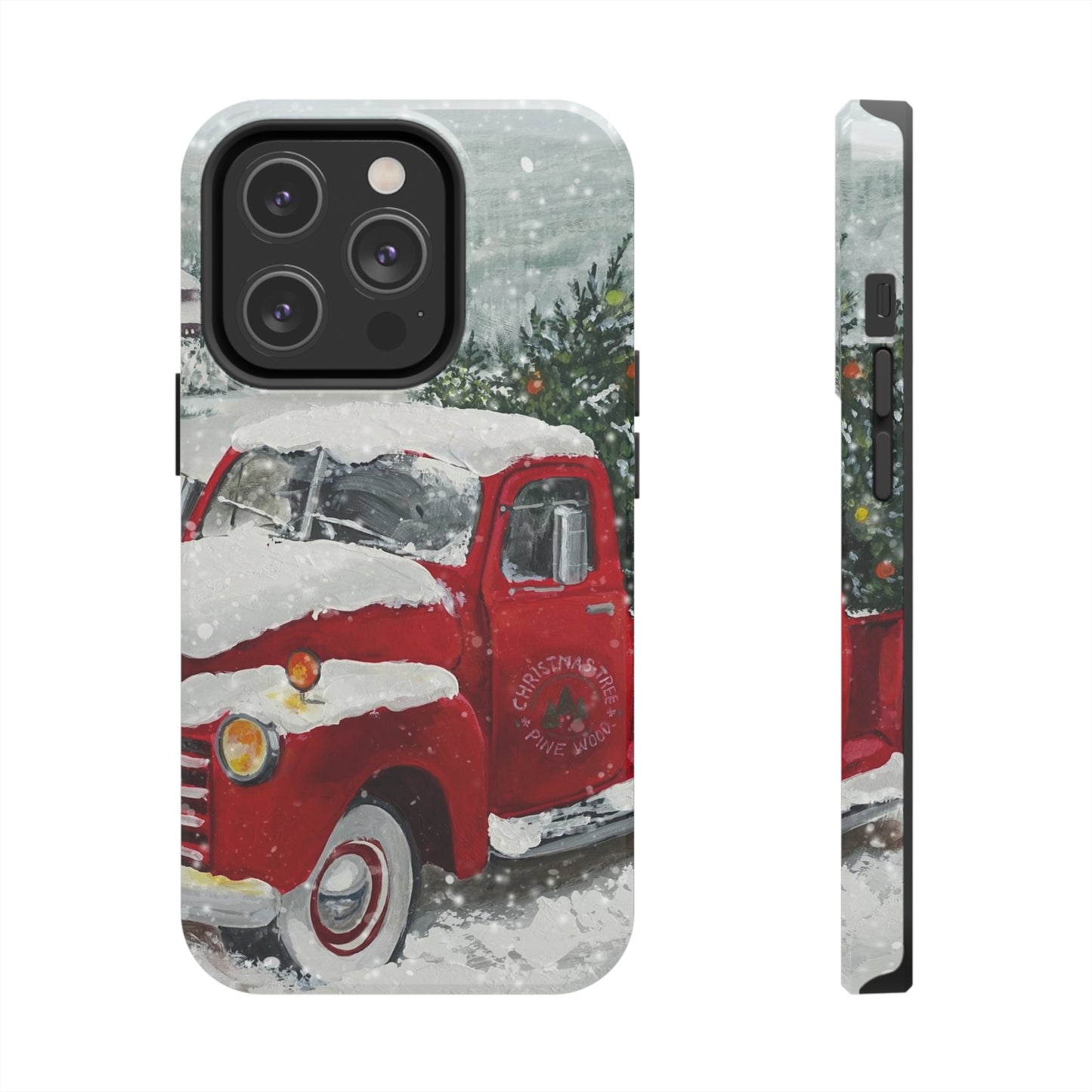 Vintage Christmas Red Truck / iPhone Case