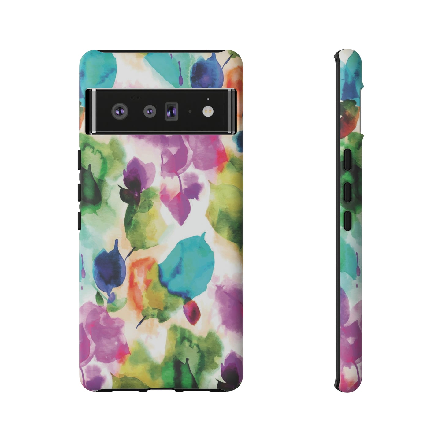 Tie Dye Watercolor Flowers Only / Google Pixel Tough Case