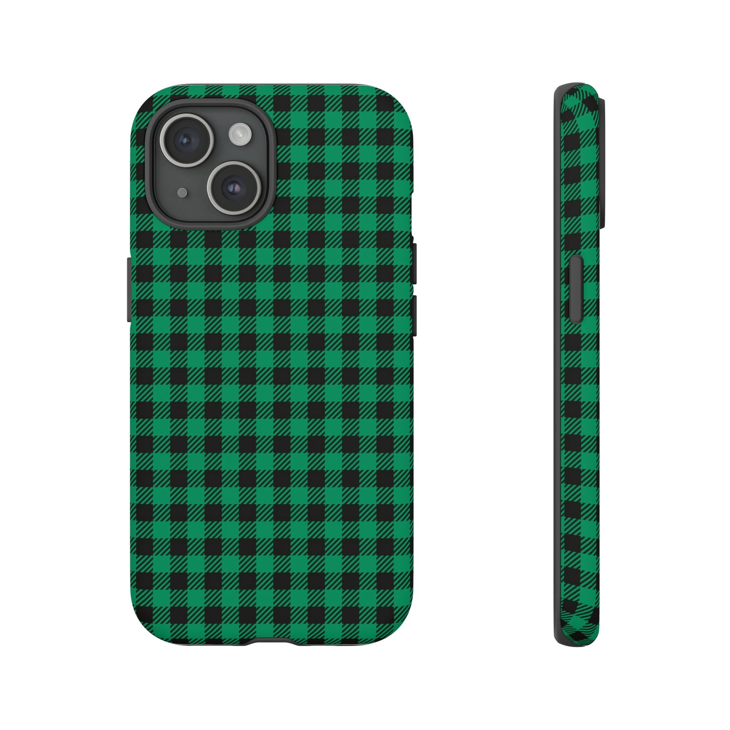 iPhone 15 Series Christmas Lumberjack Green Plaid / Tough Case