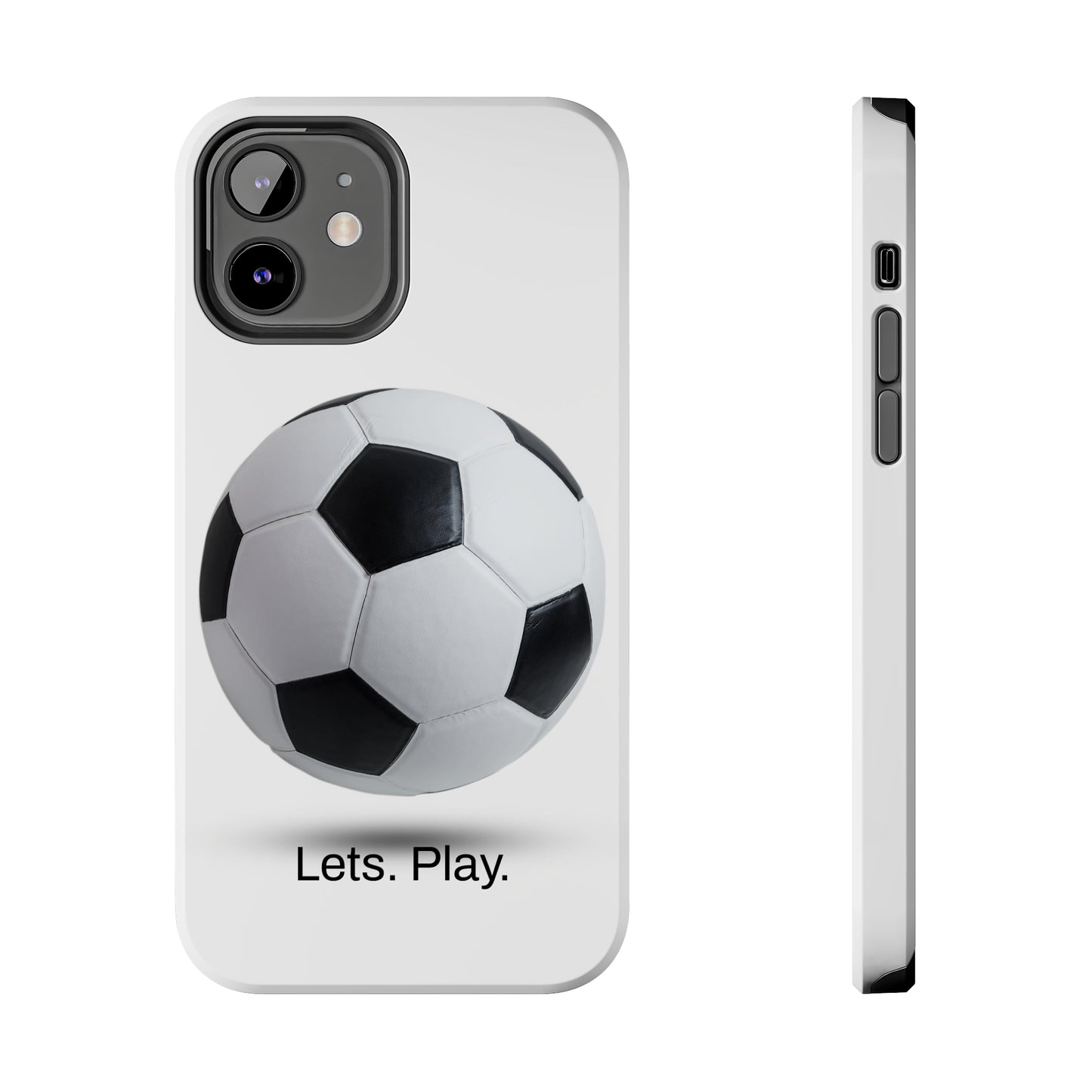 Lets. Play. / Soccer iPhone Case