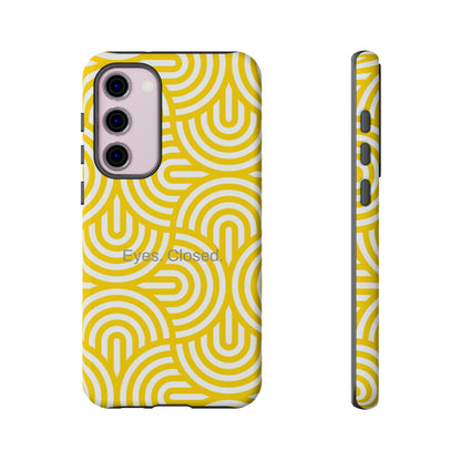 Eyes. Closed. / Yellow Geo Samsung Case