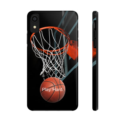 Play. Hard. / Basketball iPhone Case