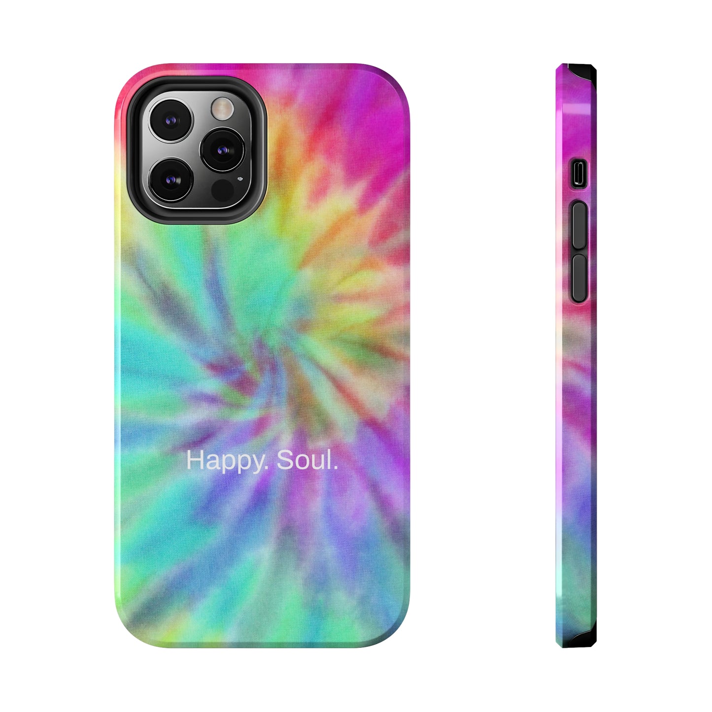 Happy. Soul. / Vibrant Tie Dye iPhone Case