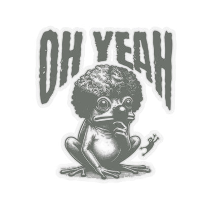 Funny Frog Meme Sticker | Oh Yeah Frog Meme | Laptop Sticker