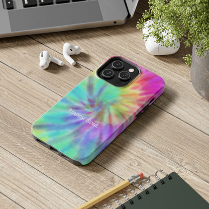 Happy. Soul. / Vibrant Tie Dye iPhone Case