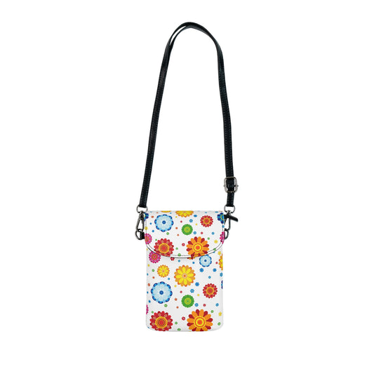 Dotted Flowers Crossbody Phone Case