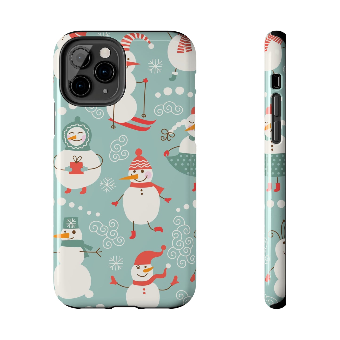 Cute Christmas Snowman / iPhone Case