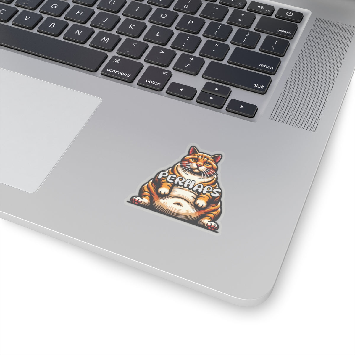 Funny Meme Sticker | Fat Cat Meme Sticker | Perhaps Sticker