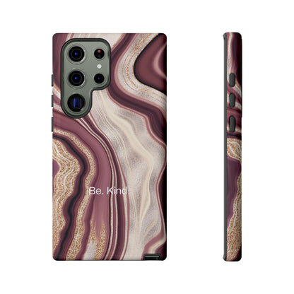 Be. Kind. / Natural Marble Samsung Case