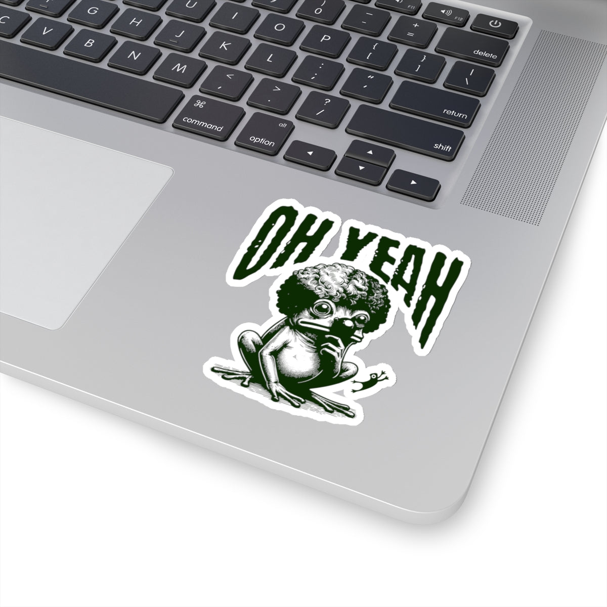 Funny Frog Meme Sticker | Oh Yeah Frog Meme | Laptop Sticker