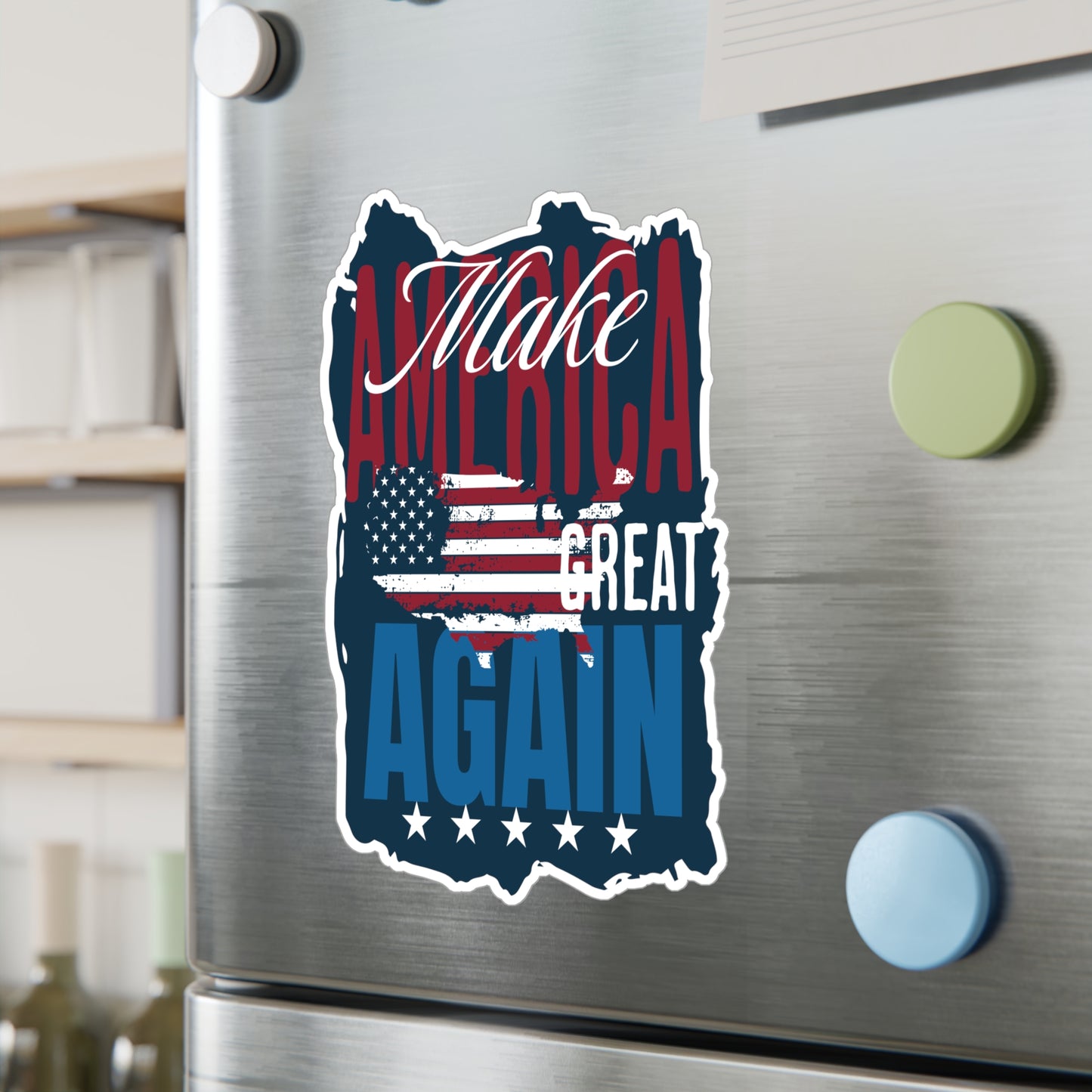 Make America Great Again Sticker, Trump, Red White and Blue, USA Election