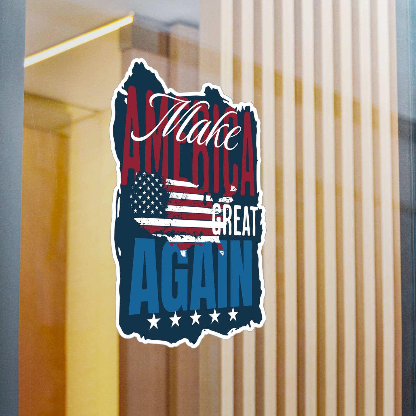 Make America Great Again Sticker, Trump, Red White and Blue, USA Election