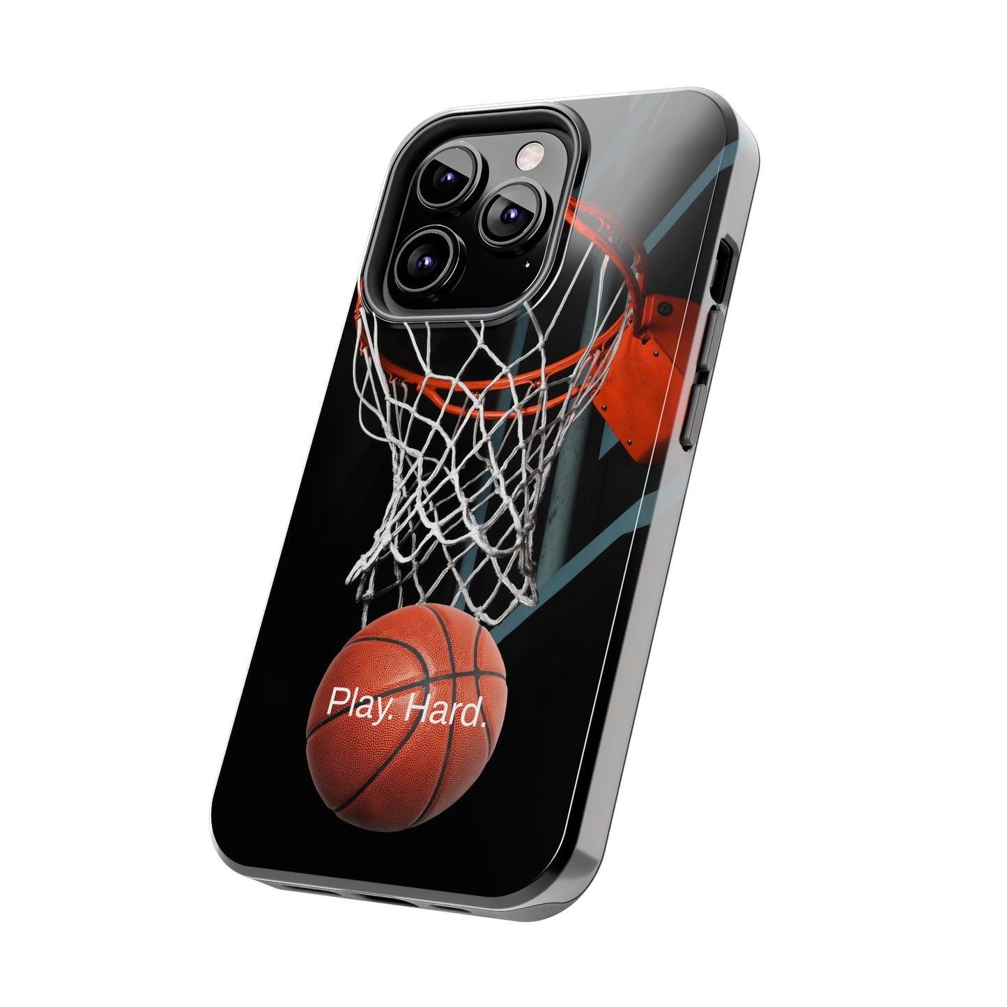 Play. Hard. / Basketball iPhone Case