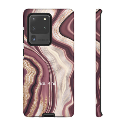 Be. Kind. / Natural Marble Samsung Case