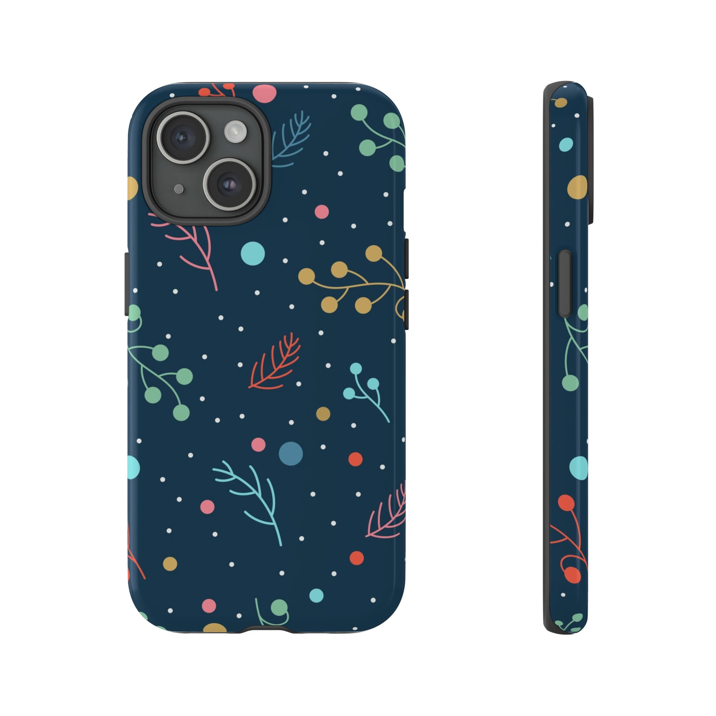 iPhone 15 Series Christmas Berries & Branches / Tough Cases