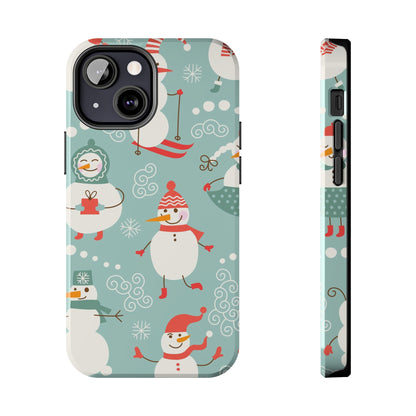 Cute Christmas Snowman / iPhone Case