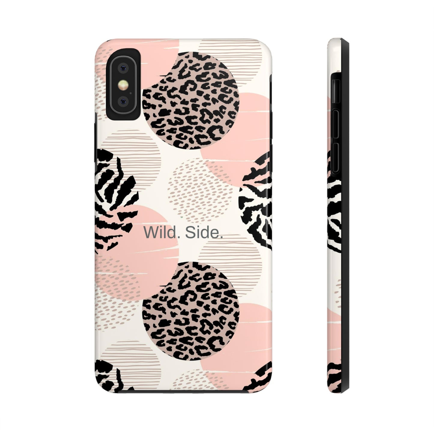 Wild. Side. / Animal Circles iPhone Case