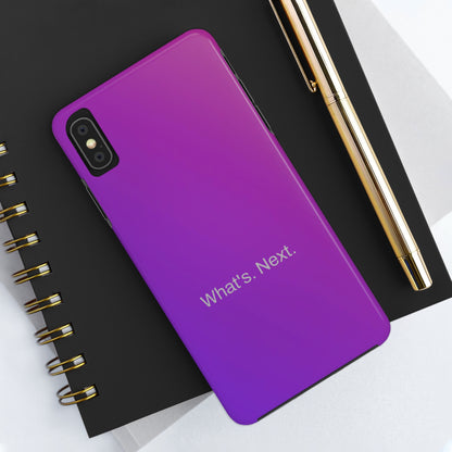 What's. Next. / Purple Fuchsia iPhone Case