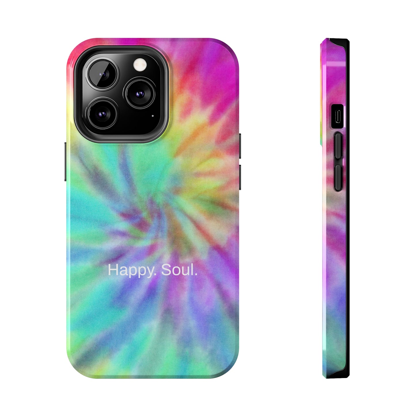 Happy. Soul. / Vibrant Tie Dye iPhone Case