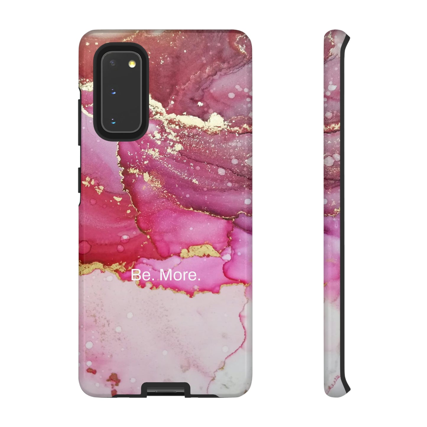 Be. More. / Pink Water Color Marble Samsung Case