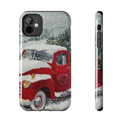 Vintage Christmas Red Truck / iPhone Case