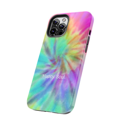 Happy. Soul. / Vibrant Tie Dye iPhone Case